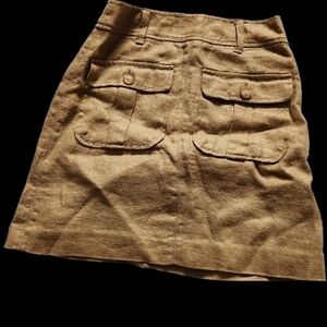 LOFT Tan Mini Skirt